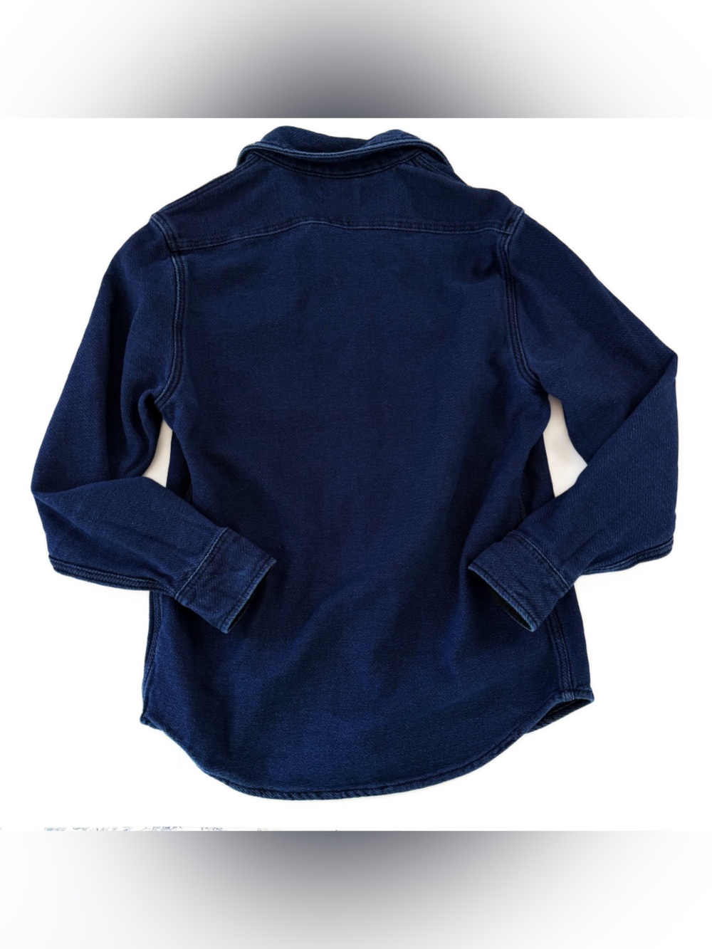 Taylor Stitch Division Shirt Mens Medium 40 Organic Cotton Shacket Blue Twill - Picture 10 of 11
